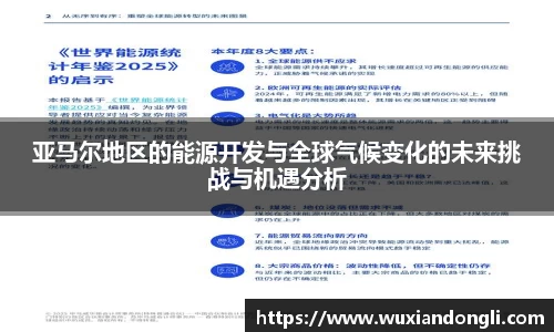 亚马尔地区的能源开发与全球气候变化的未来挑战与机遇分析